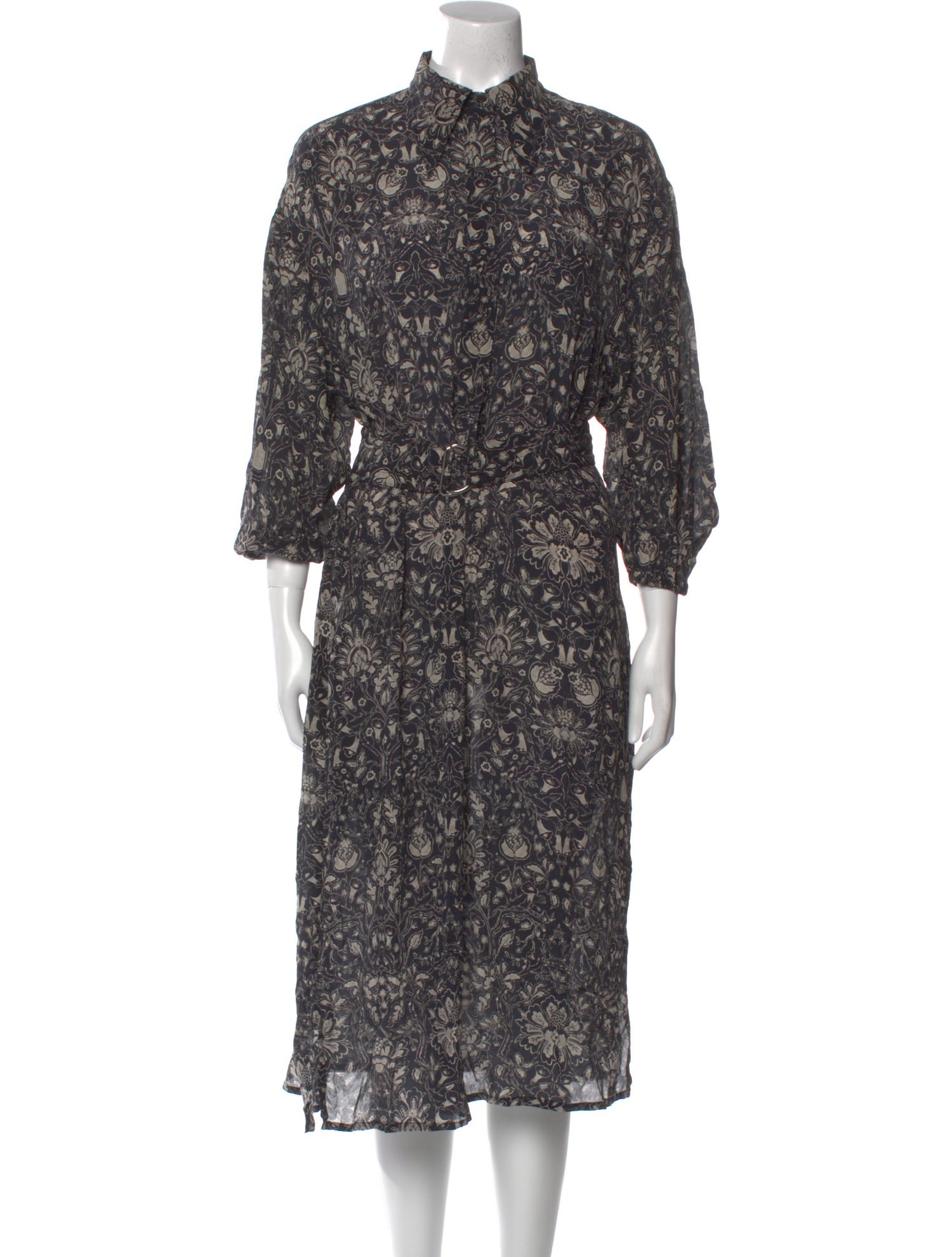 Maria Cher Silk Midi Length Dress