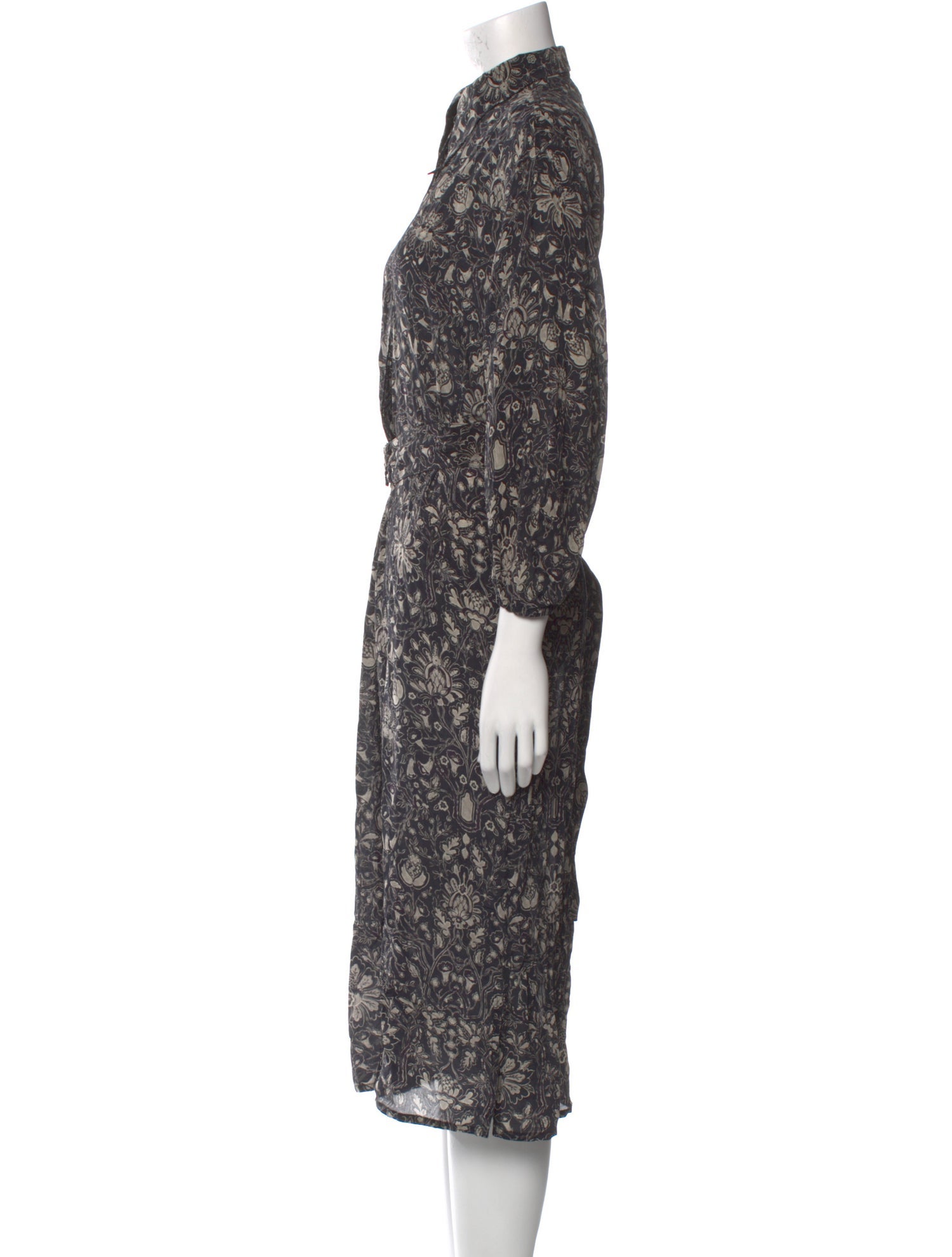 Maria Cher Silk Midi Length Dress