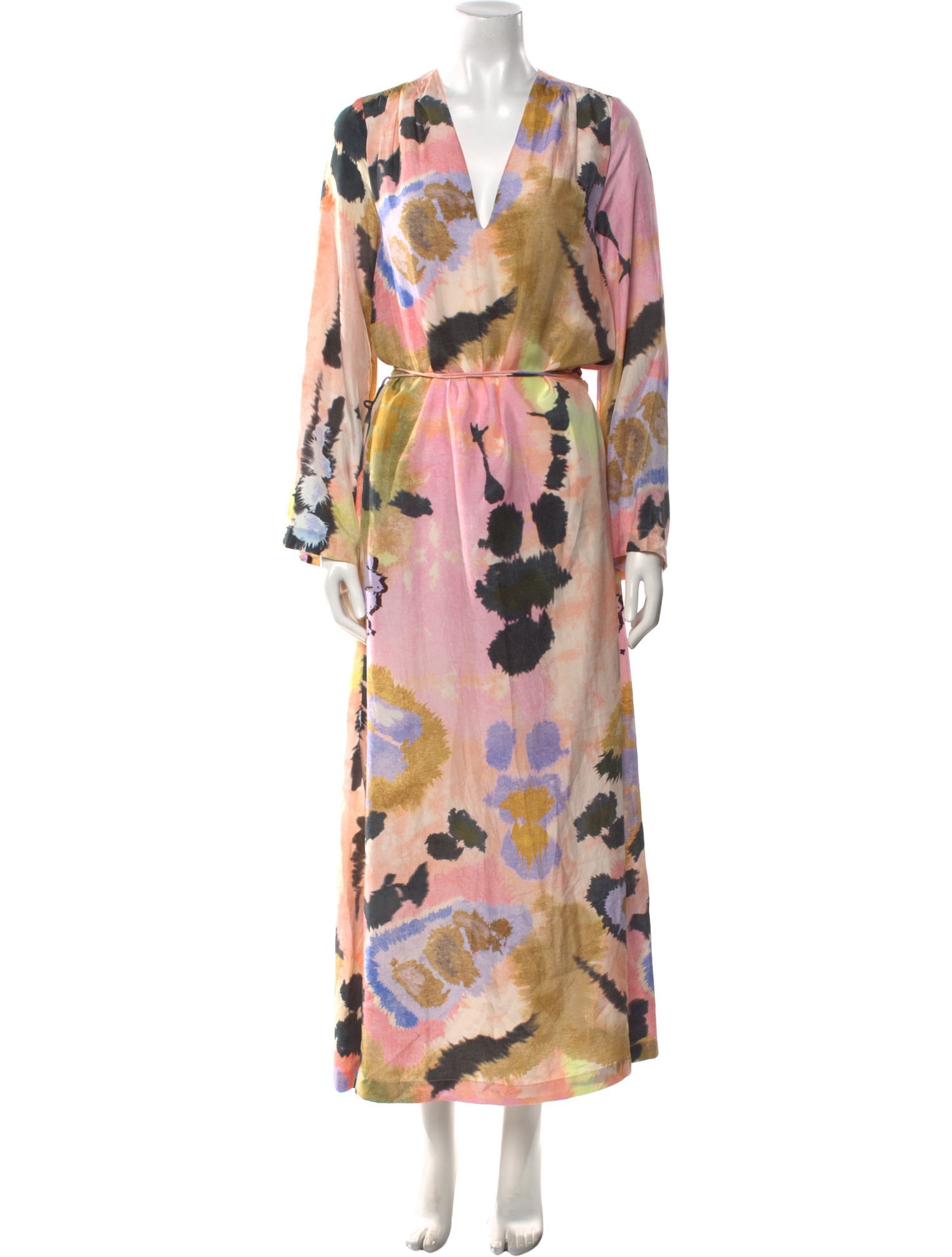 Maria Cher Printed Long Dress