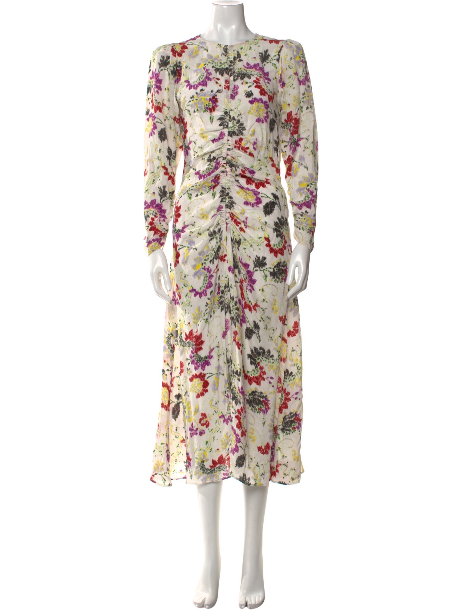 Maria Cher Silk Long Dress