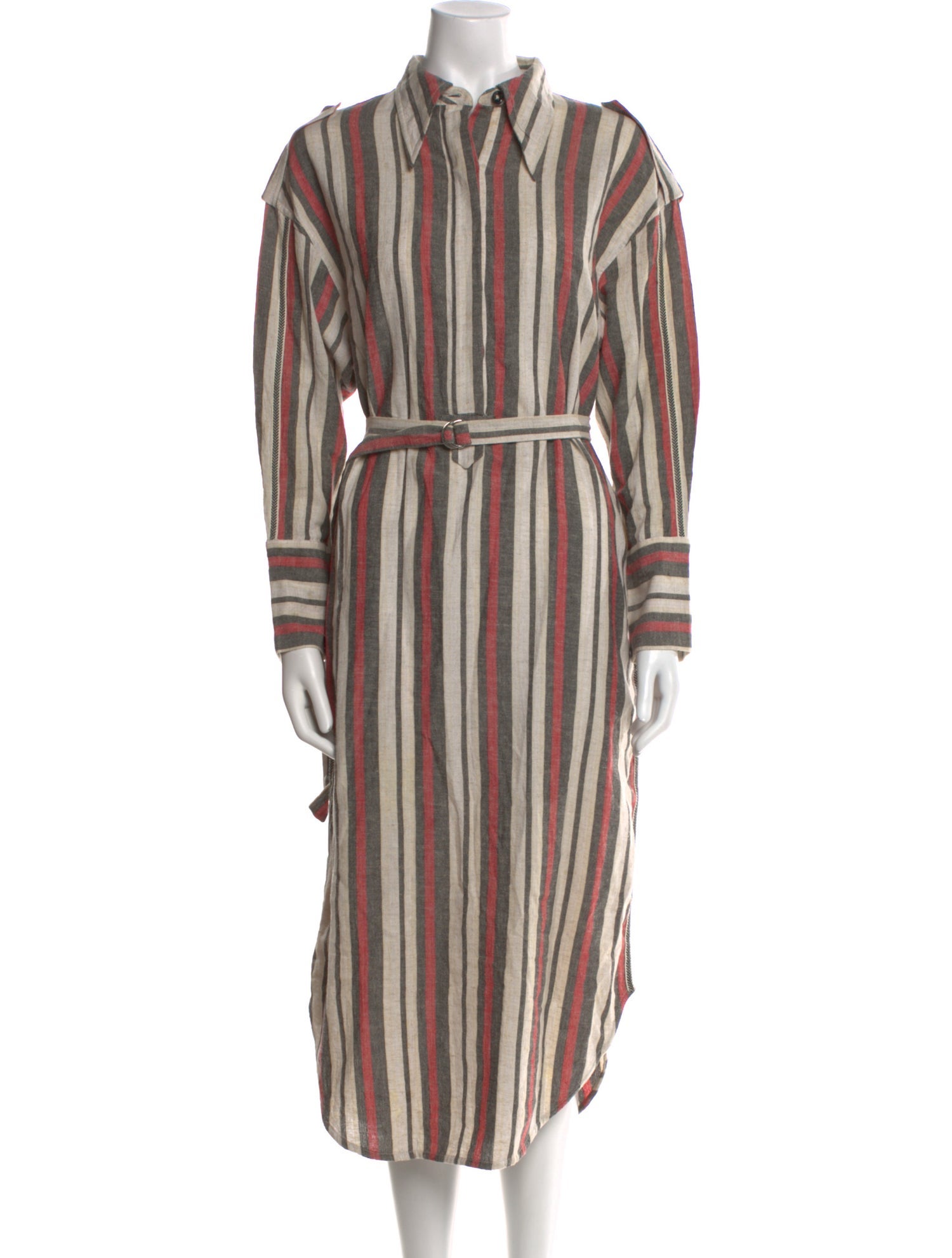 Maria Cher Linen Midi Length Dress