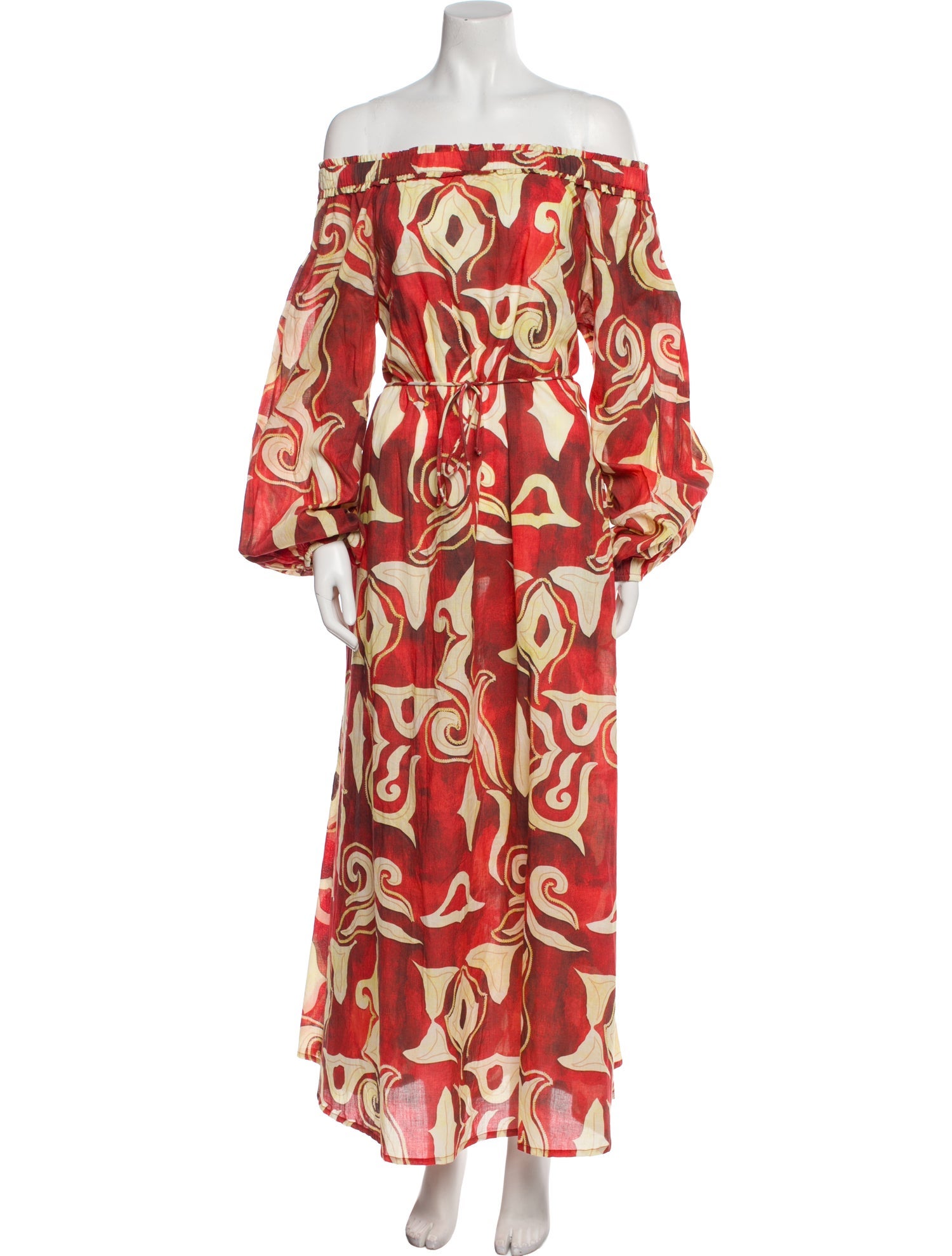 Maria Cher Printed Long Dress