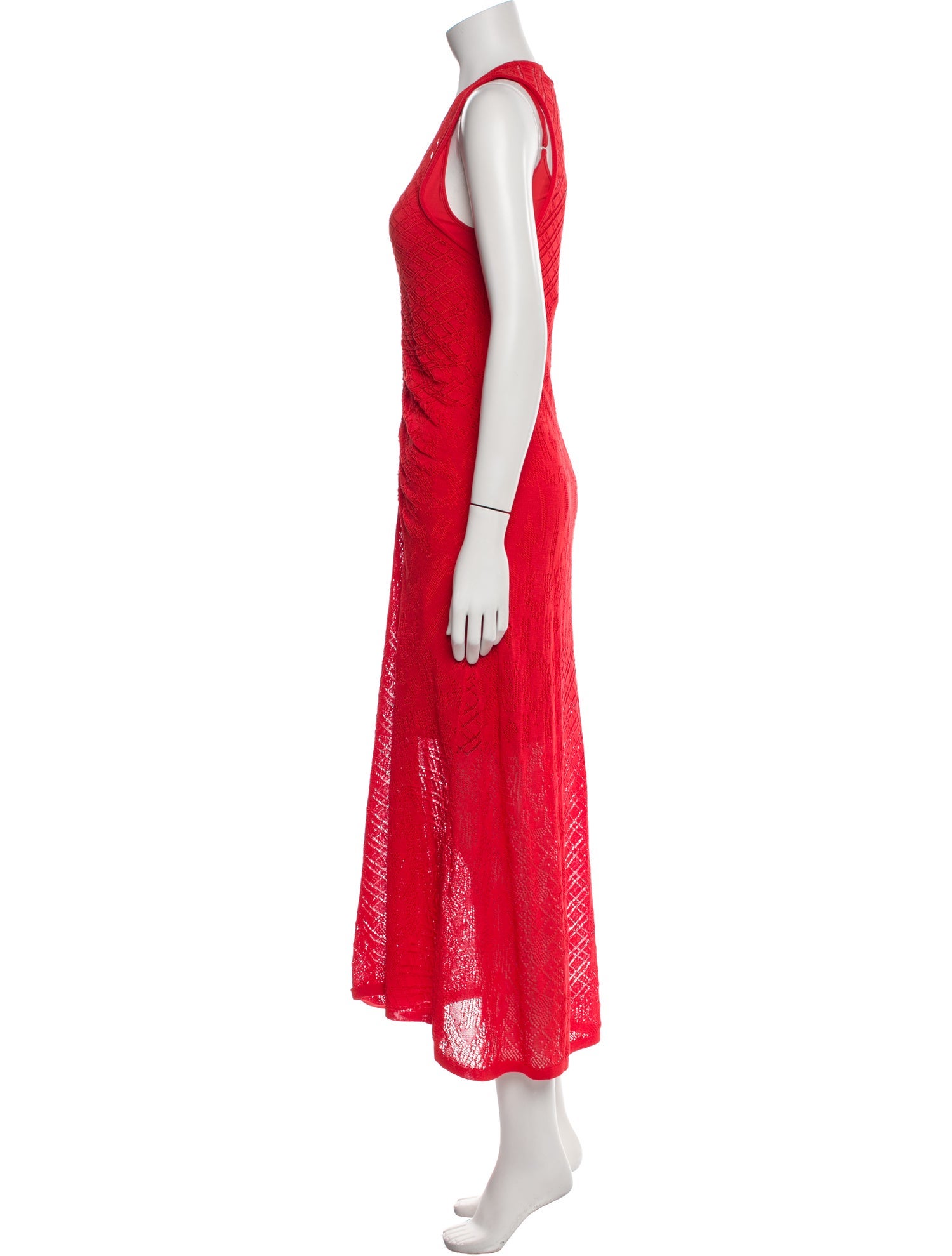 Maria Cher V-Neck Long Dress