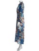 Maria Cher Printed Long Dress