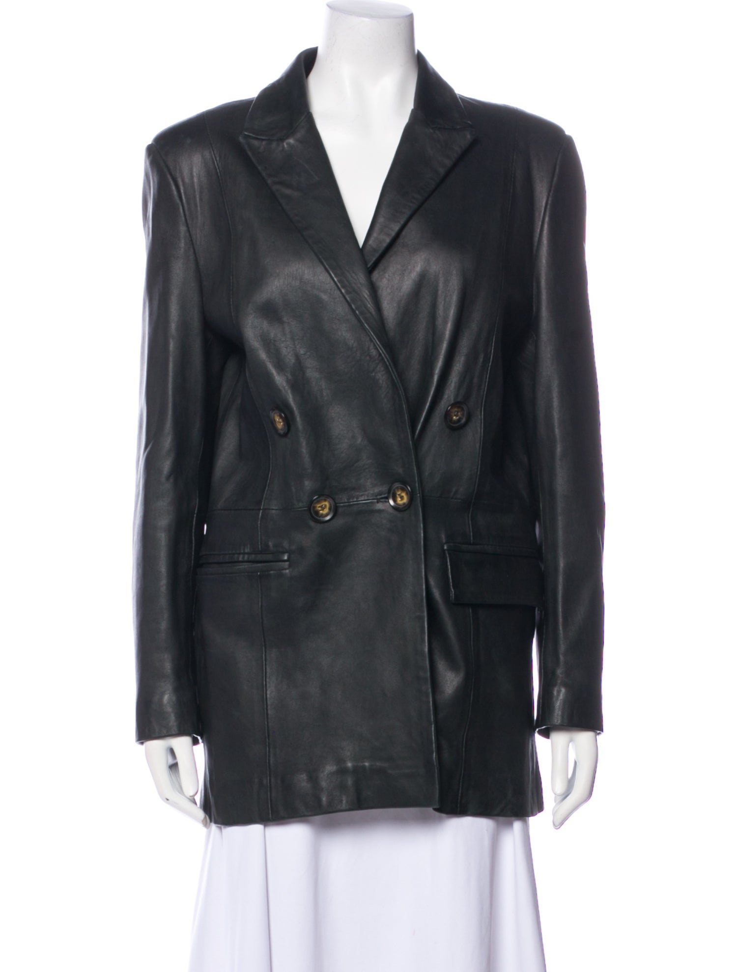 Maria Cher Leather Blazer