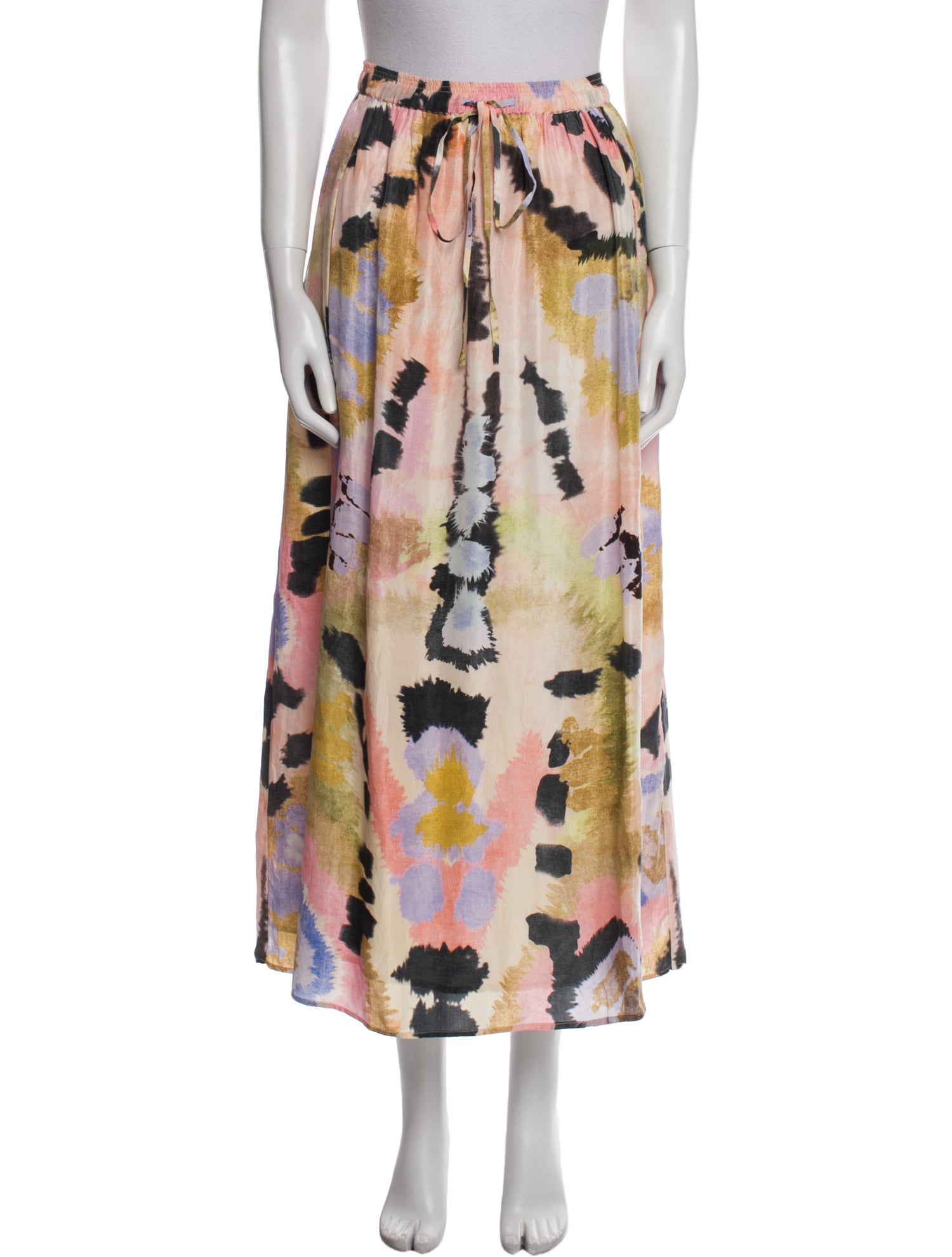 Maria Cher Silk Midi Length Skirt w/ Tags