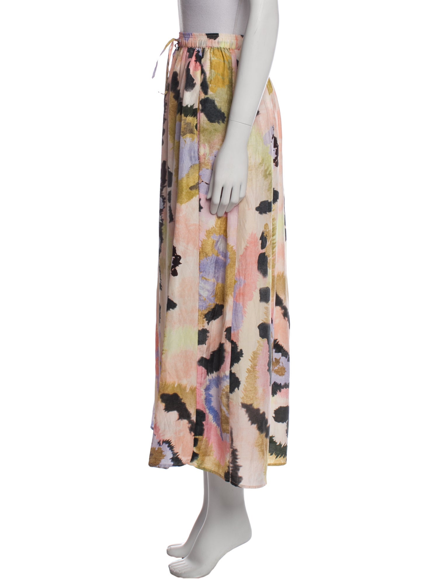 Maria Cher Silk Midi Length Skirt w/ Tags