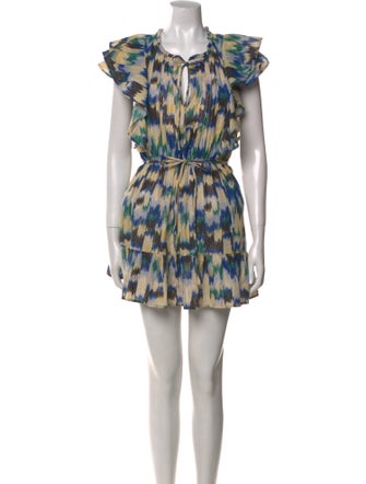 Maria Cher Printed Mini Dress