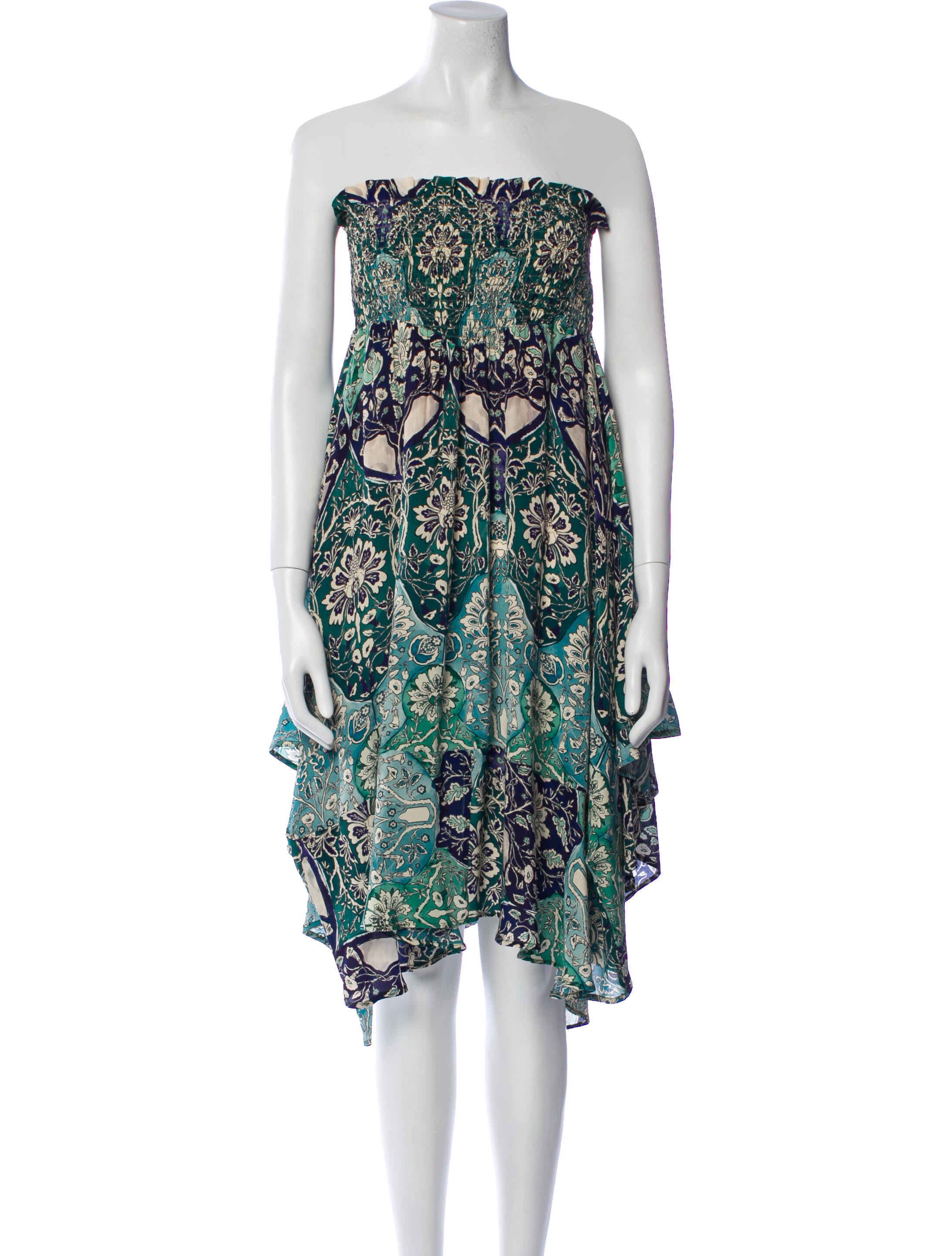 Maria Cher Silk Midi Length Dress