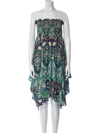 Maria Cher Silk Midi Length Dress