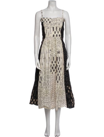 Maria Cher Printed Long Dress