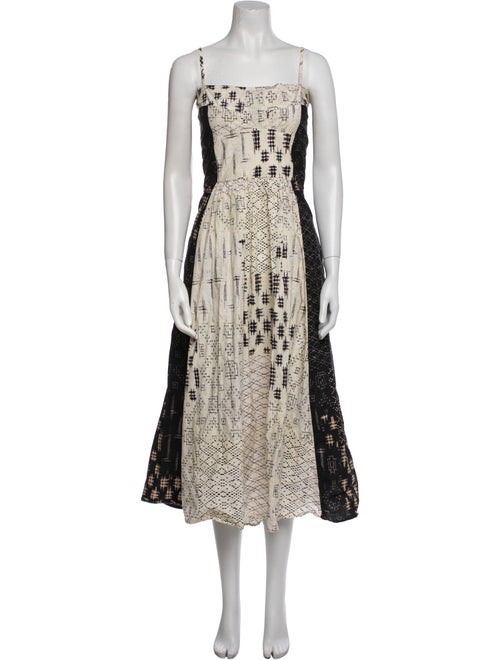 Maria Cher Printed Long Dress