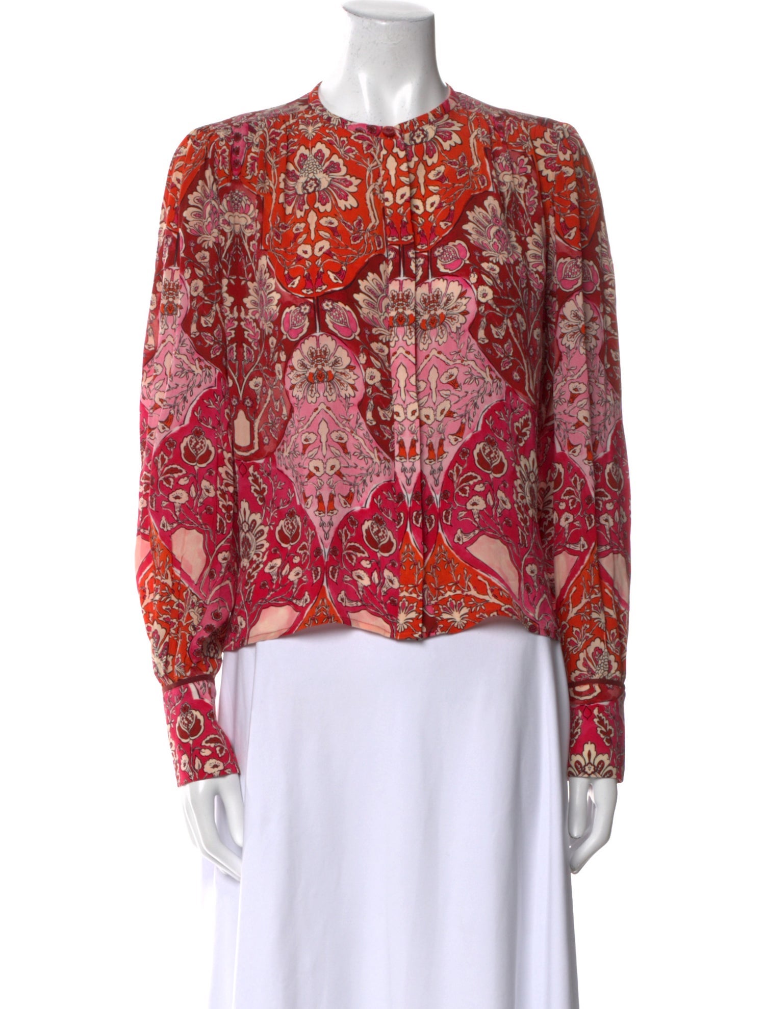 Maria Cher Silk Printed Blouse
