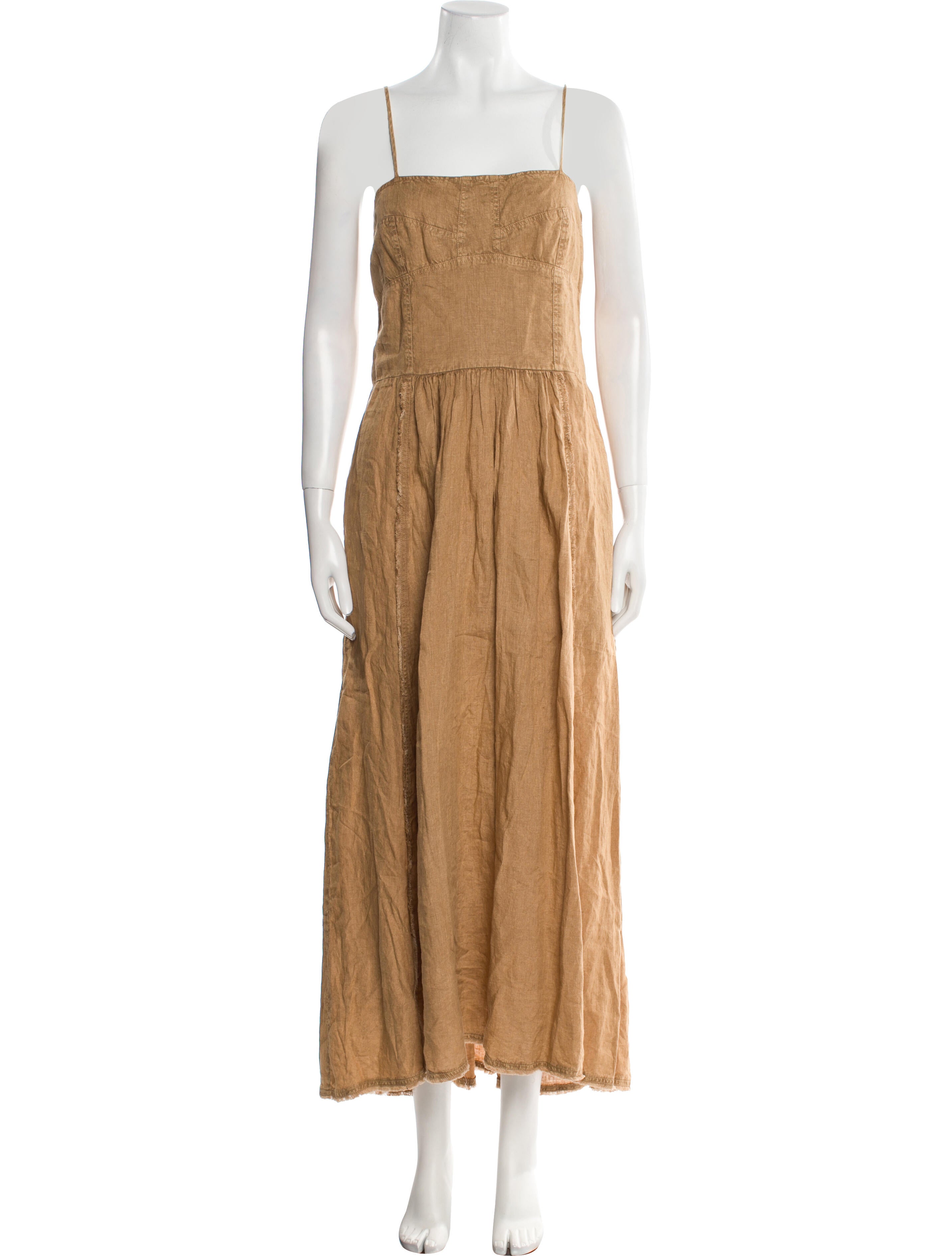 Maria Cher Linen Long Dress w/ Tags