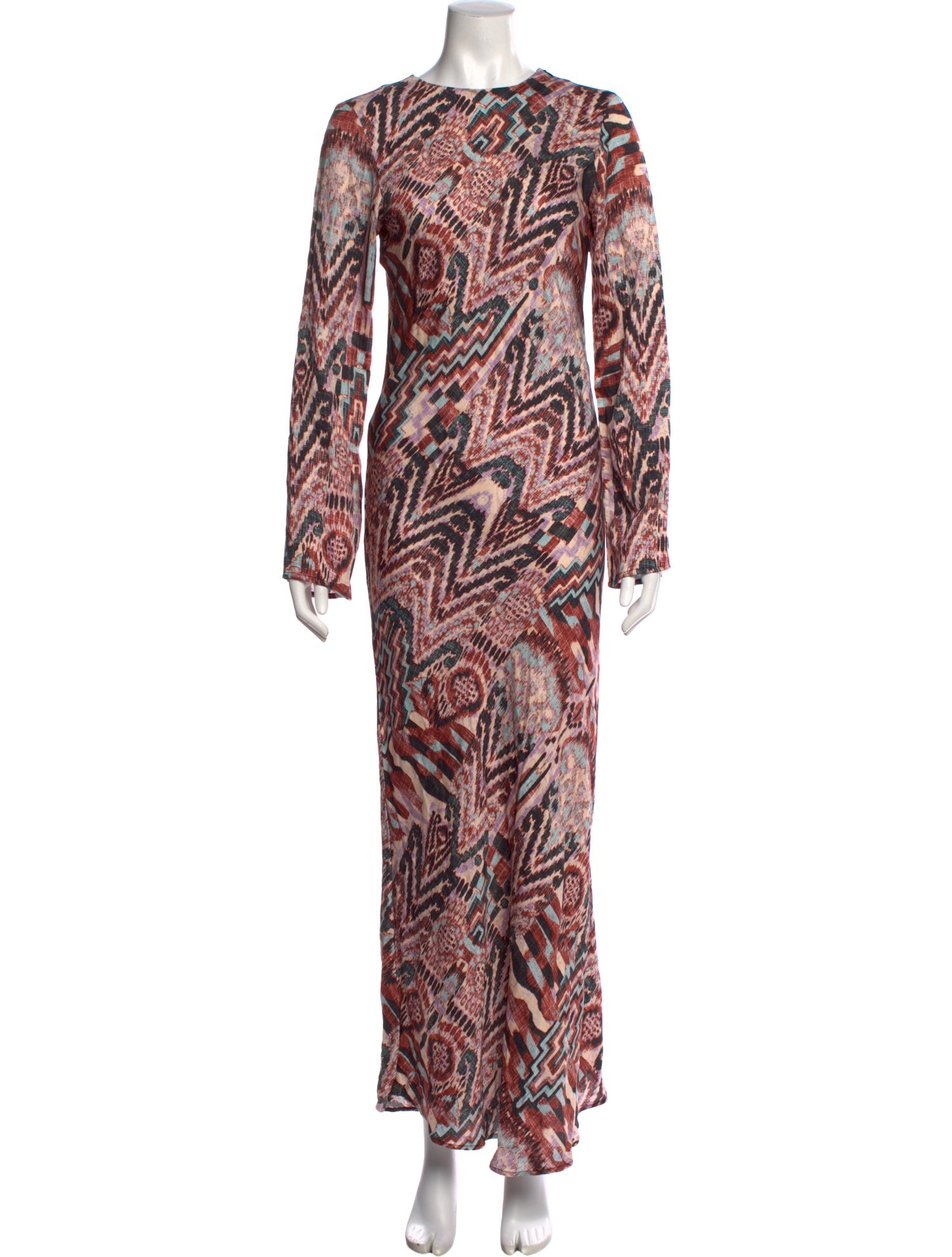 Maria Cher Animal Print Long Dress