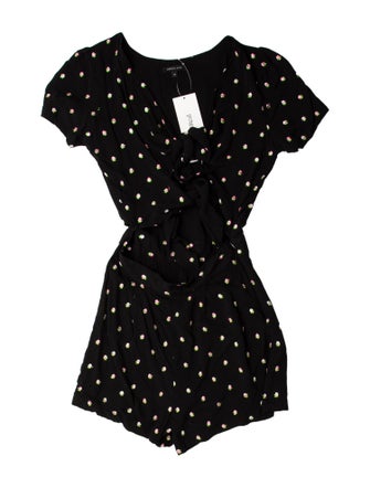 Morgan Lane Printed Scoop Neck Romper