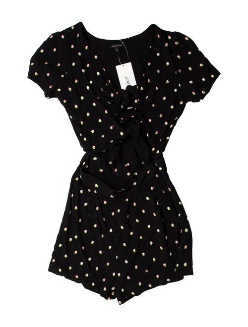 Morgan Lane Printed Scoop Neck Romper