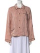 Morgan Lane Silk Long Sleeve Button-Up Top