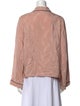 Morgan Lane Silk Long Sleeve Button-Up Top