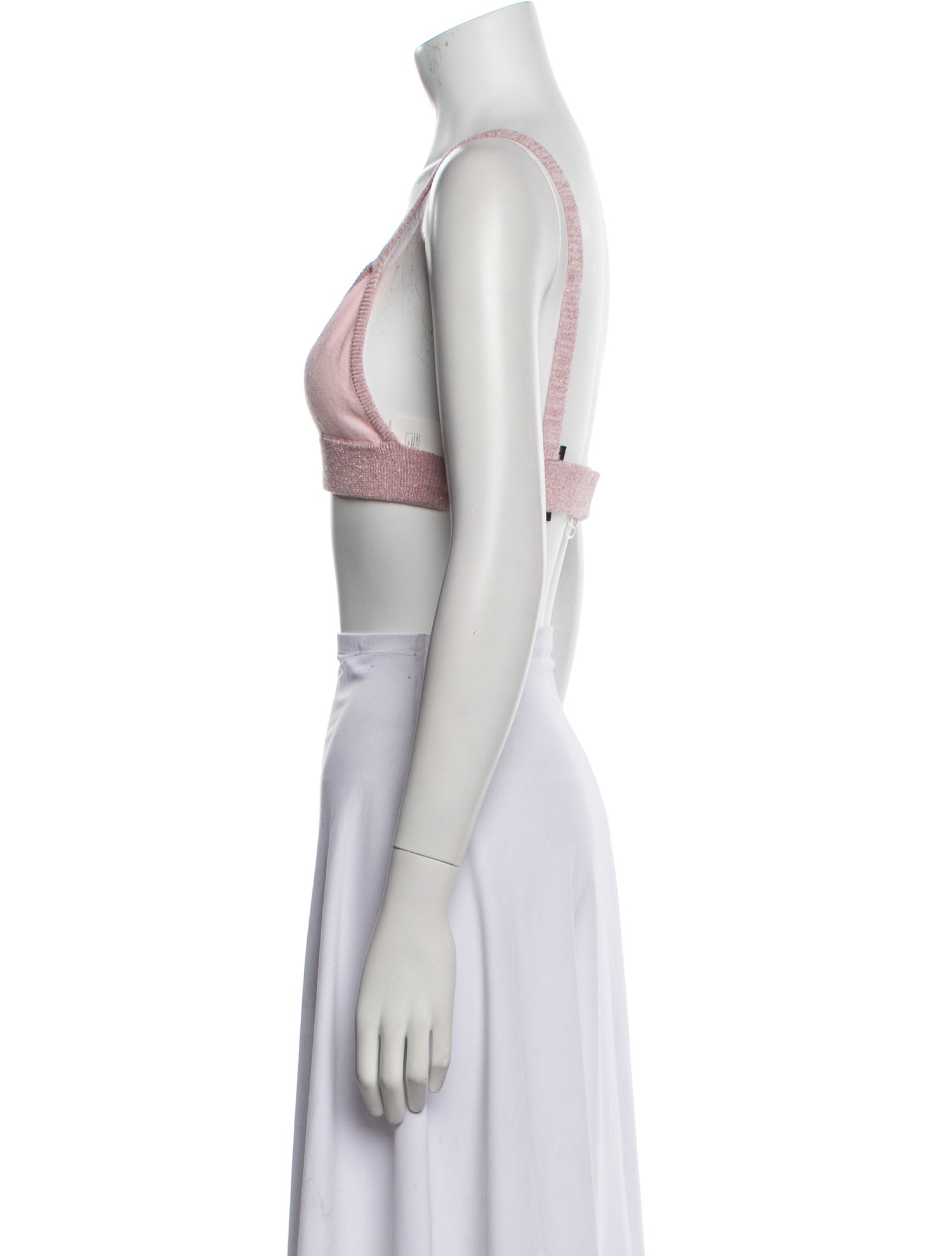 Morgan Lane Plunge Neckline Sleeveless Crop Top w/ Tags