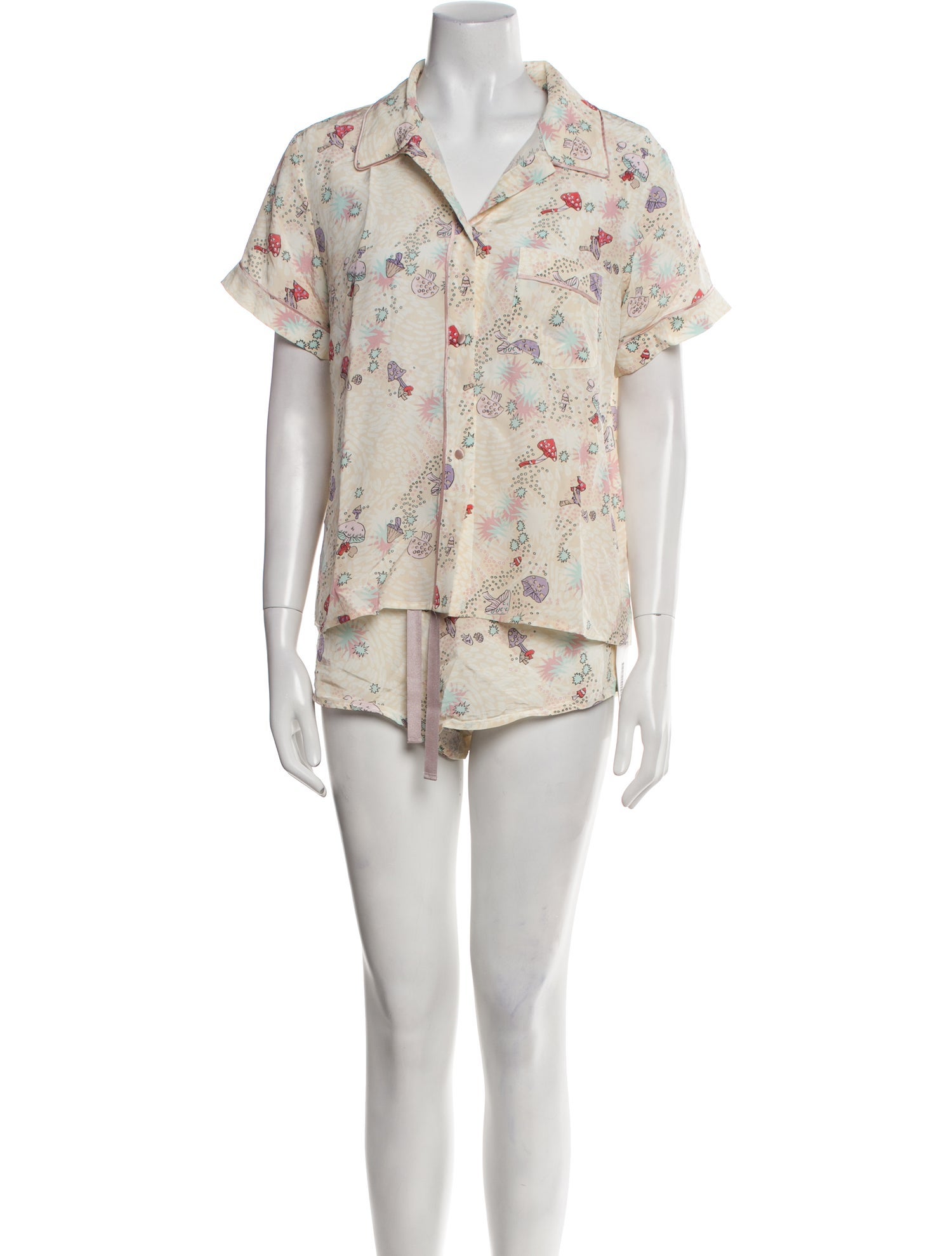 Morgan Lane Silk Printed Pajamas
