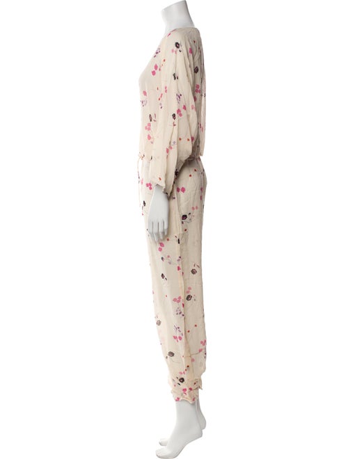 Morgan Lane Silk Floral Print Pant Set