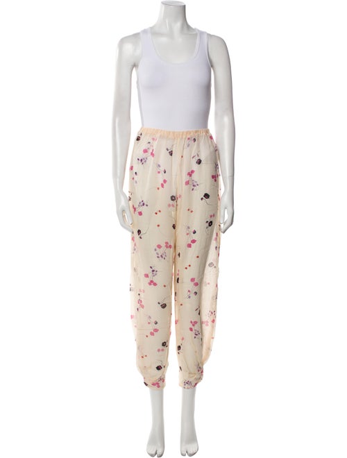 Morgan Lane Silk Floral Print Pant Set