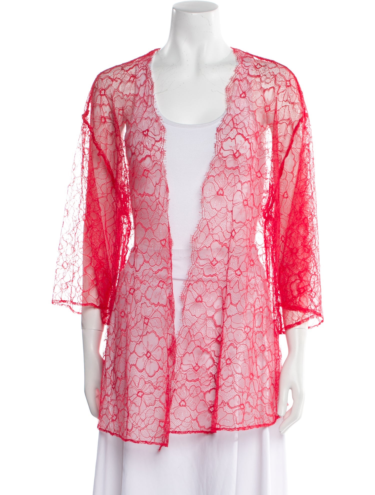 Morgan Lane Nylon Lace Pattern Robe