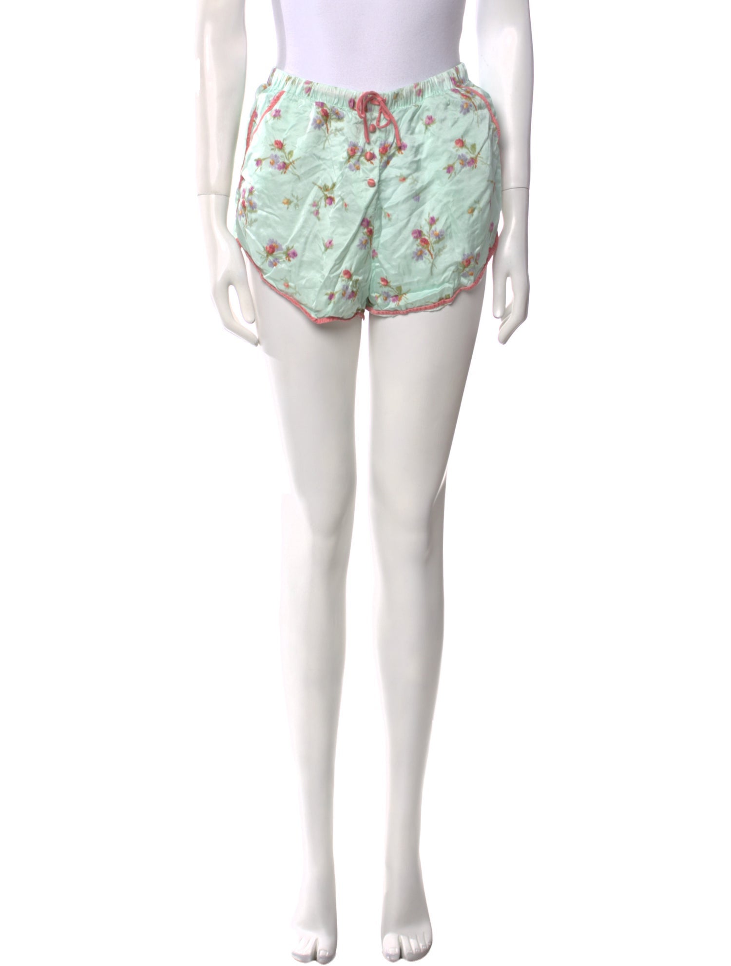 Morgan Lane Floral Print Mini Shorts