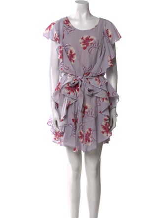Morgan Lane Floral Print Mini Dress