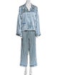 Morgan Lane Silk Striped Pant Set