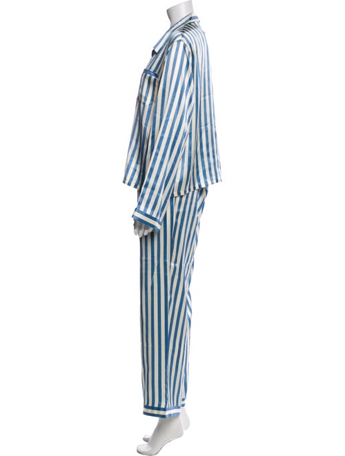 Morgan Lane Silk Striped Pant Set
