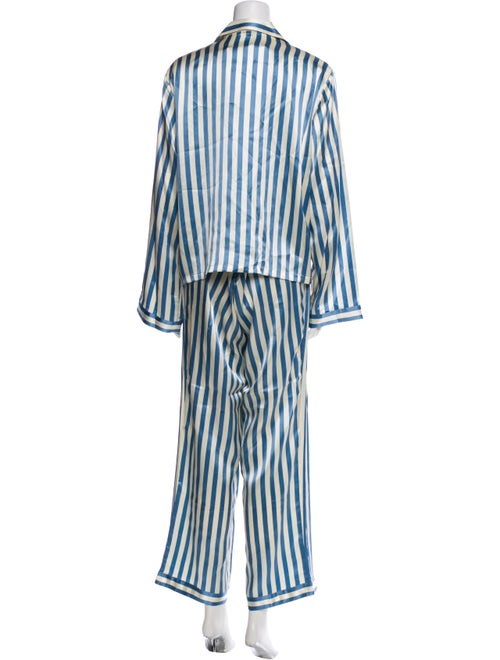 Morgan Lane Silk Striped Pant Set