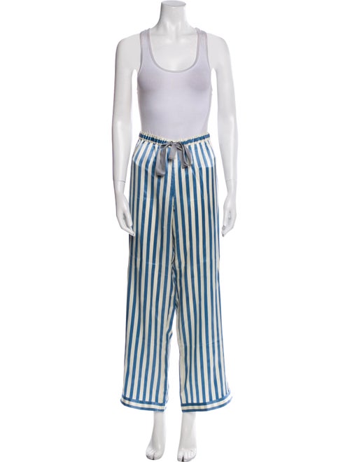 Morgan Lane Silk Striped Pant Set