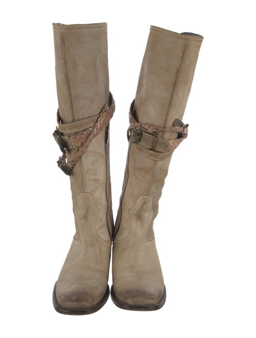 Mark Nason Suede Lace-Up Boots