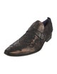 Mark Nason Leather Patterned Monk Straps