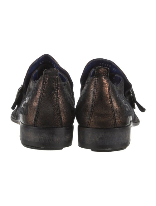 Mark Nason Leather Patterned Monk Straps