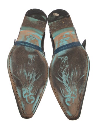 Mark Nason Leather Patterned Monk Straps