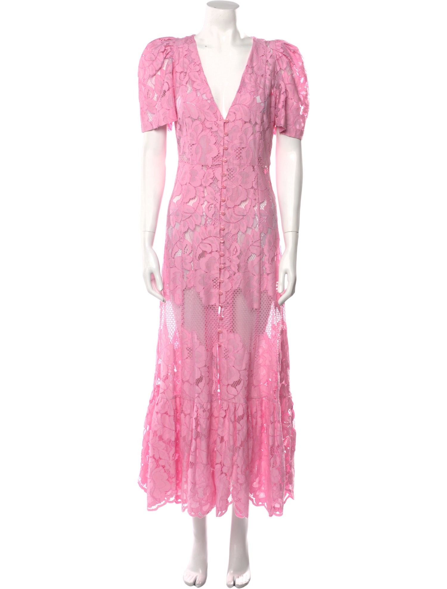 Mr. Larkin Floral Print Long Dress - Pink Dresses, Clothing - WMRLK20405 |  The RealReal