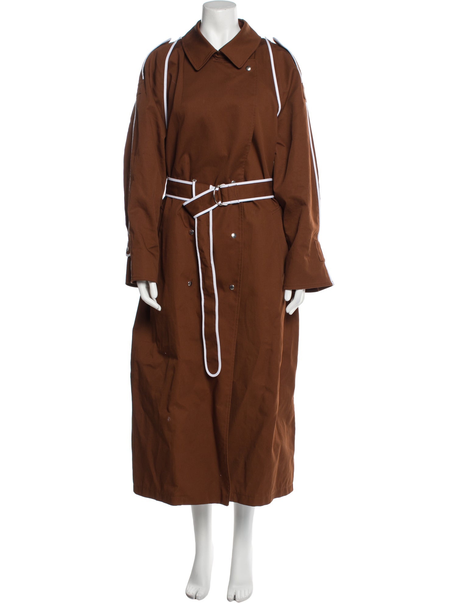 Mr. Larkin Striped Trench Coat