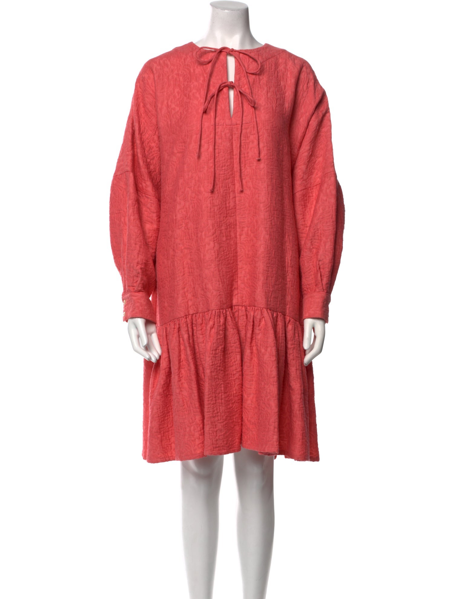 Mr. Larkin Tie Neck Knee-Length Dress