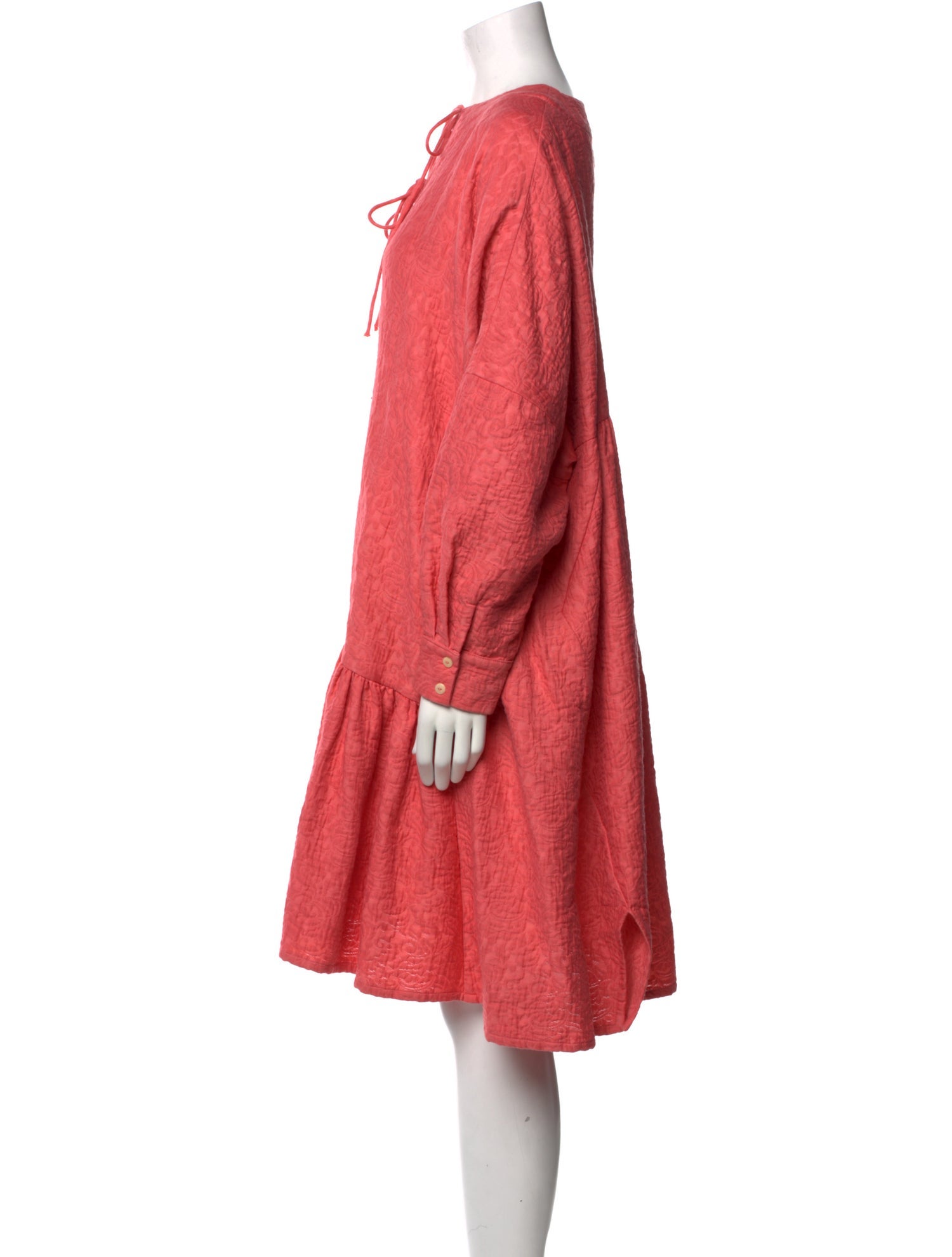 Mr. Larkin Tie Neck Knee-Length Dress