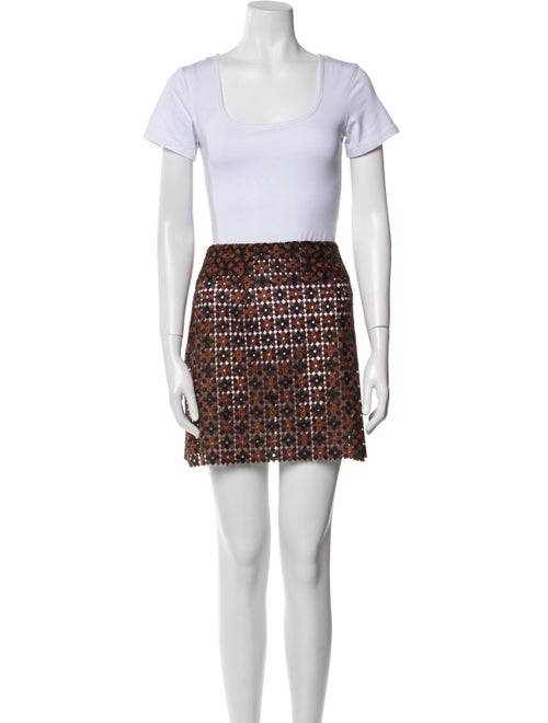 Mr. Larkin Lace Pattern Cutout Accent Skirt Set