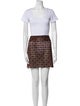 Mr. Larkin Lace Pattern Cutout Accent Skirt Set