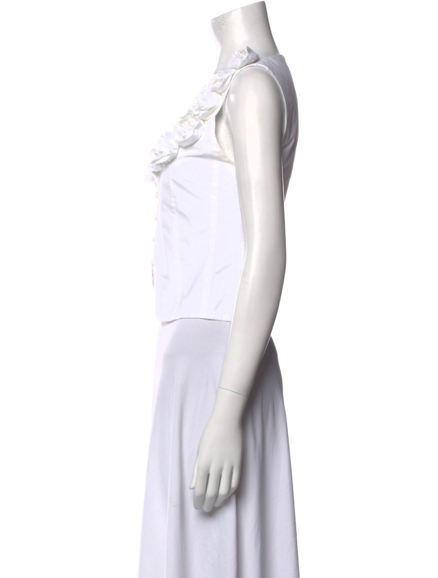 Mr. Larkin V-Neck Sleeveless Crop Top