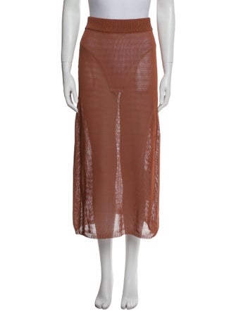 Mr. Larkin Crochet Trim Midi Length Skirt