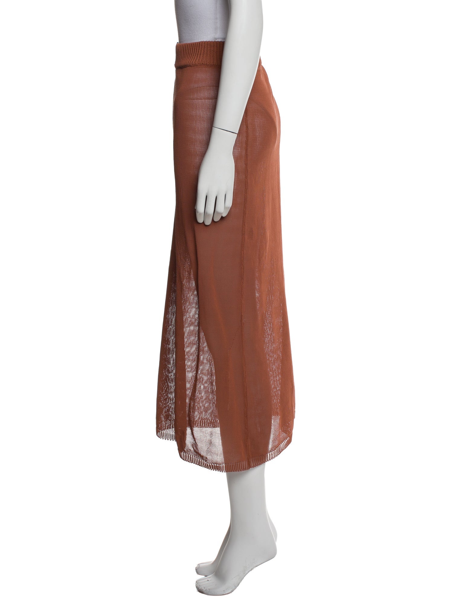 Mr. Larkin Crochet Trim Midi Length Skirt