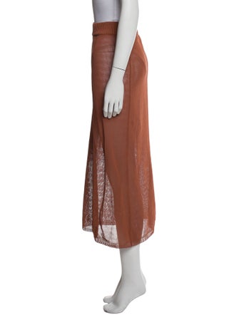 Mr. Larkin Crochet Trim Midi Length Skirt