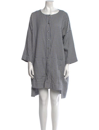 Mr. Larkin Plaid Print Mini Dress