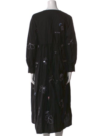 Mr. Larkin Crew Neck Midi Length Dress